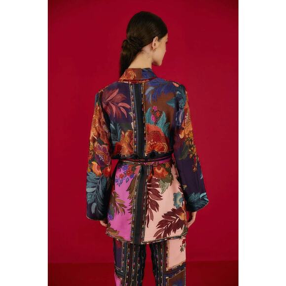 Farm Rio Flower Scarves Robe - Picture 4 of 4